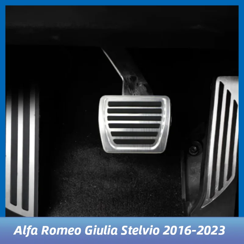 

Stainless Steel LHD Car Pedal Cover for Alfa Romeo Giulia Stelvio 2016-2023 AT Pedals Gas Accelerator Brake Pads Parts