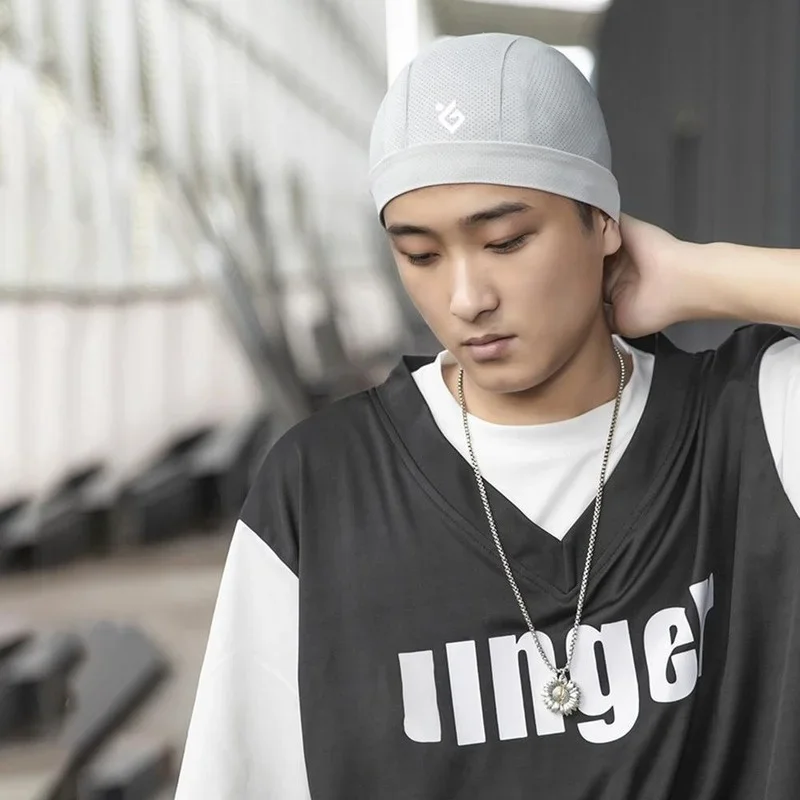 1 قطعة قبعة الجمجمة التبريد تنفس العرق فتل الدراجات تشغيل قبعة قبعة عديم الرائحة