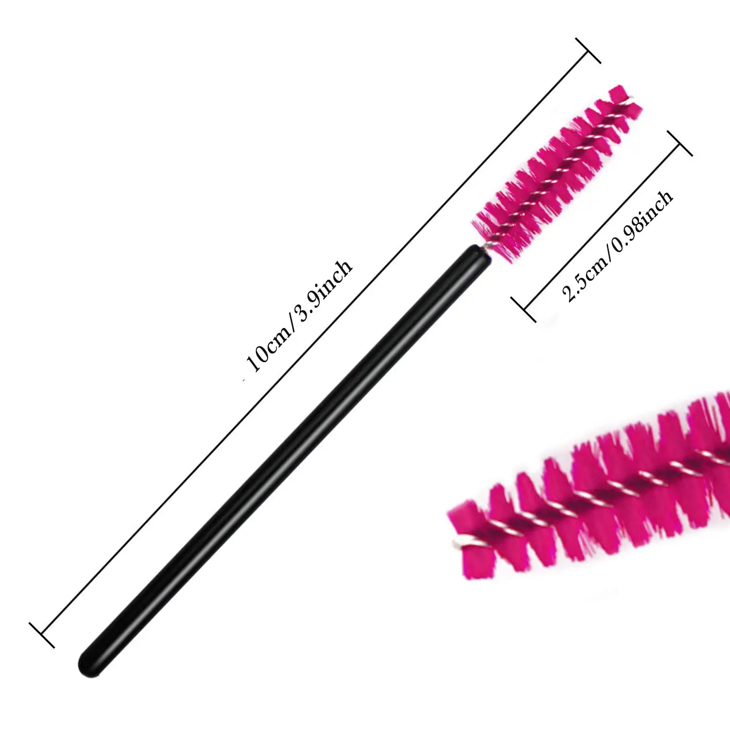 Brosses à cils, outils d'extension de faux cils, brosse à sourcils, baguettes de Mascara, applicateur, bobines, outil cosmétique, 100 pièces ﻿