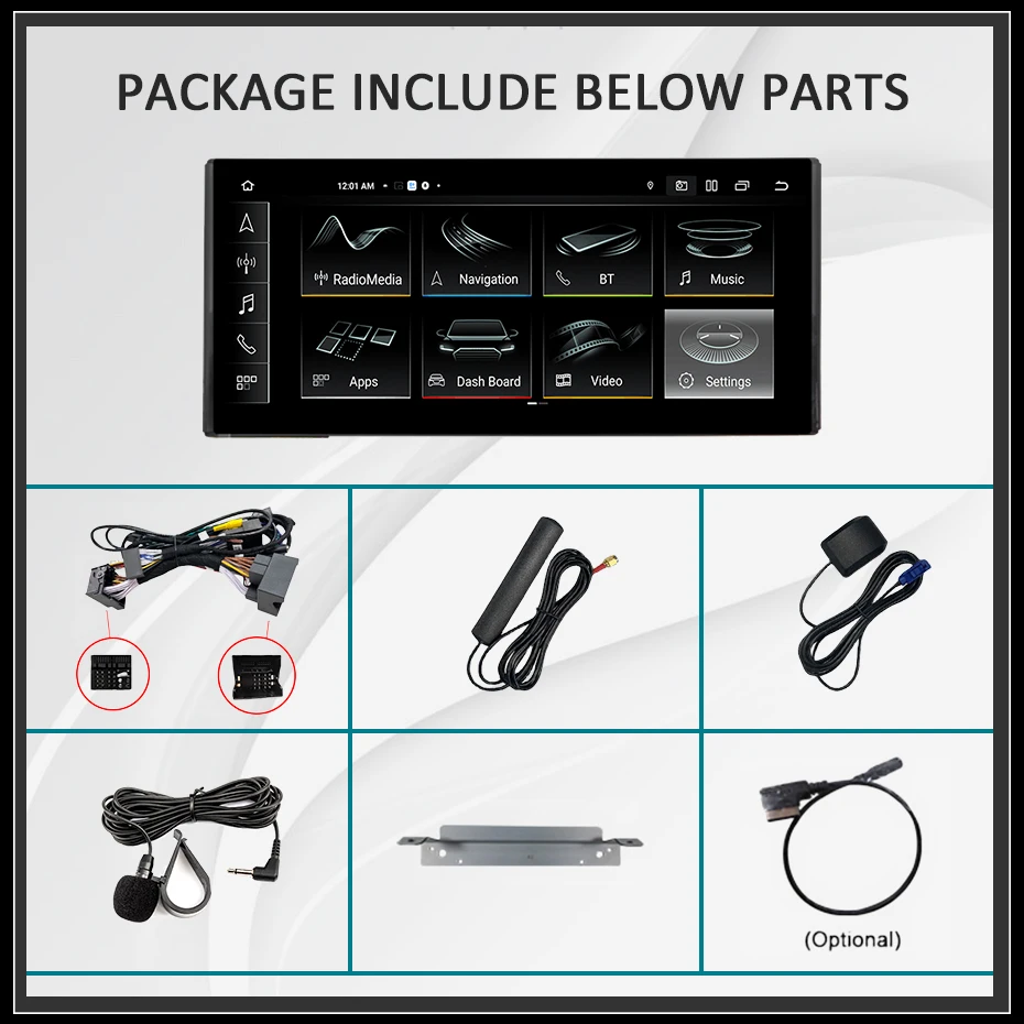 2DIN Wireless Carplay Android 15 Auto-Autoradio-Stereoanlage für Audi A3 2014-2020 Bluetooth 12,5'-Bildschirm Multimedia-Player Navigation – Detail 2