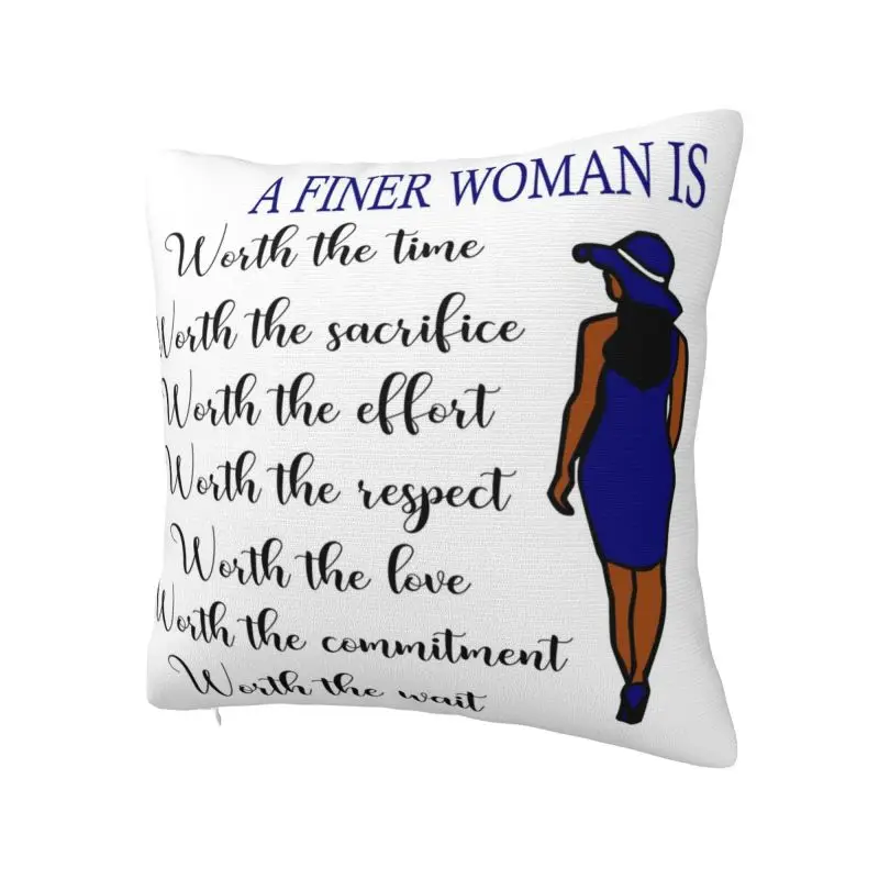 Custom Zeta Phi Beta 1920 Cushion Covers Sofa Home Decorative Greek Letter 1920 Square Pillow Case