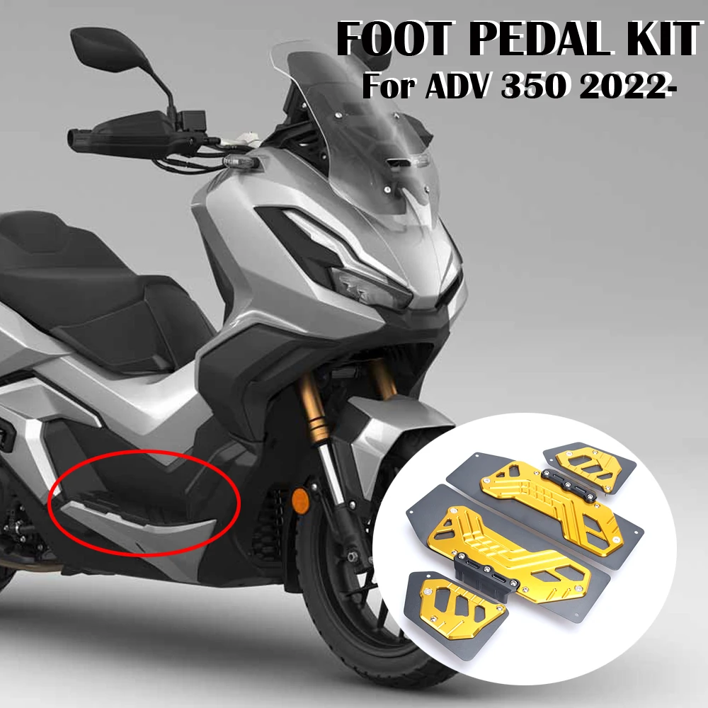 

New For HONDA ADV350 ADV-350 ADV 350 adv 350 2022 2023 Motorcycle Accessories Footrest Footpads Foot Pegs Pedals Plate Pads