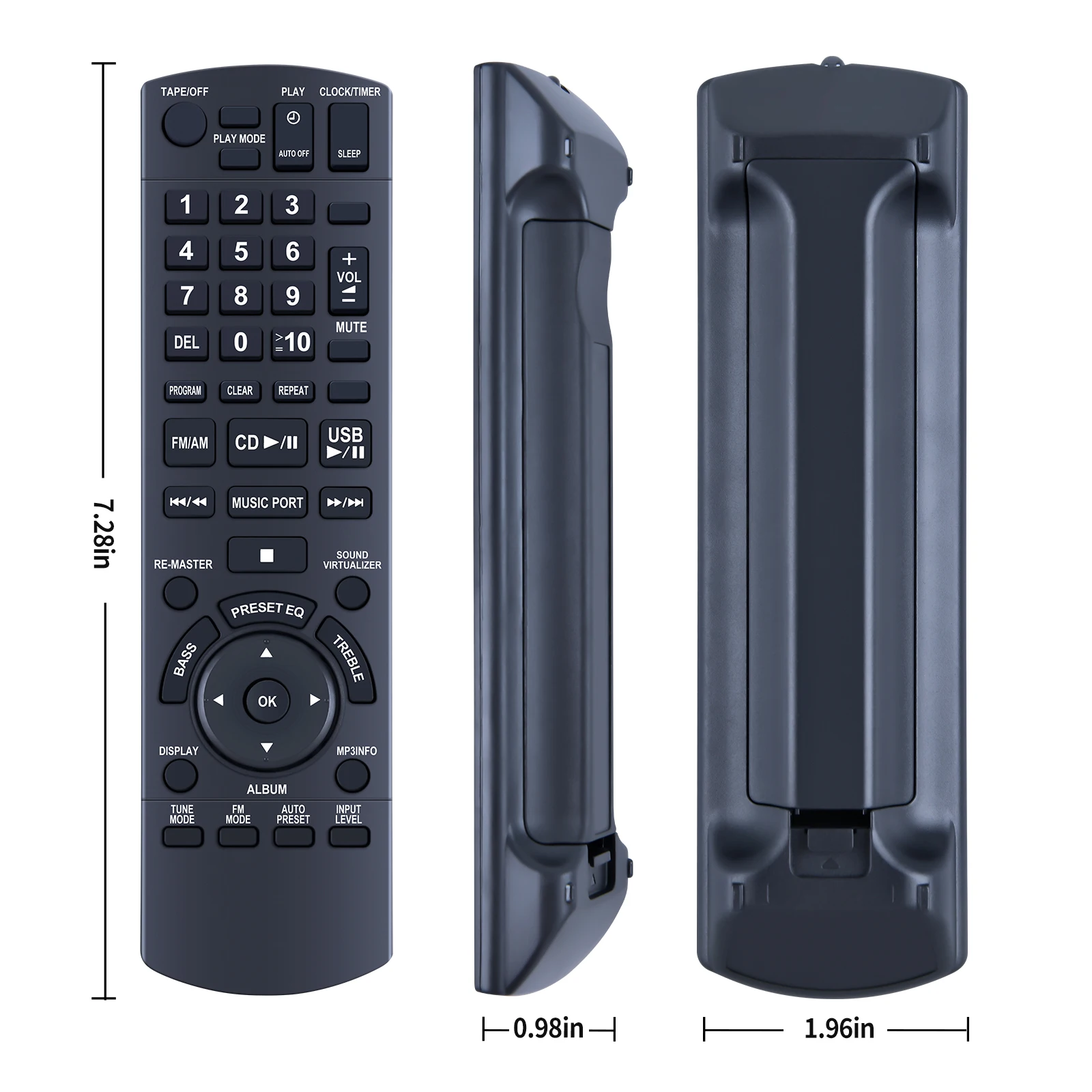 N2QAYA00008 جهاز التحكم عن بعد لنظام القرص المضغوط الاستريو المحمول باناسونيك N2QAYA00008 RX-D55 RX-D55EG RX-D55AEG-K RX-D55AEGK #4