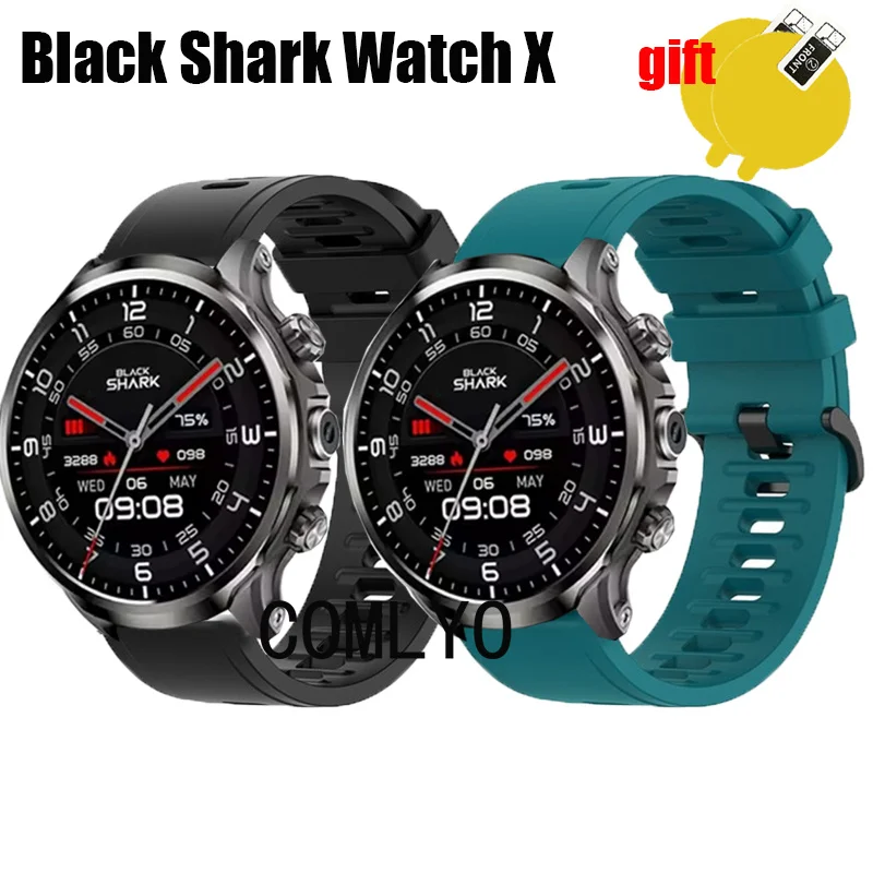 For Black Shark Watch X Strap Soft Sports Band Wristband Bracelet Screen Protector Film