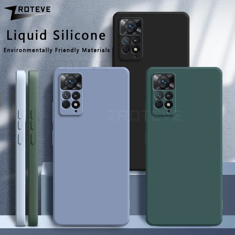 Per Redmi Note11 Pro Custodia Zroteve Cover in silicone liquido setoso per Xiaomi Xiomi Redmi Note 11 11S 12S 12 S Pro Plus Custodie per telefoni