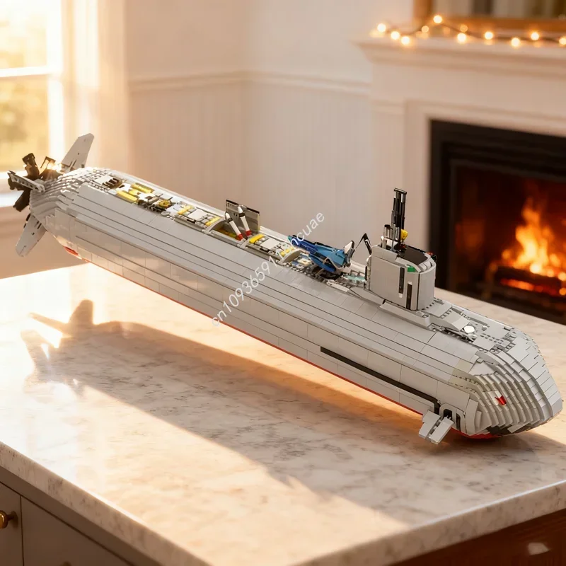 

9327pcs MOC Thundershark Submarine Creatored Model Building Blocks Assemble DIY Creative Idea Christmas Gift Education Toys Kids