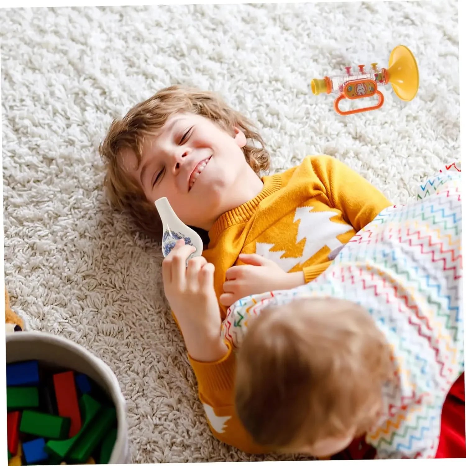 Jouets de trompette pour enfants, trompette musicale, apprentissage et pratique des instruments de musique, voyage pendant 6 mois et plus, garçons et filles
