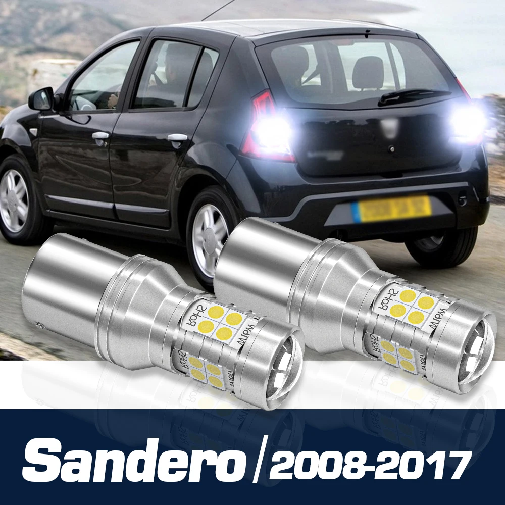 LED 백업 라이트 리버스 램프 액세서리 Canbus, Dacia Sandero 2008 2009 2010 2011 2012 2013 2014 2015 2016 2017, 2 개