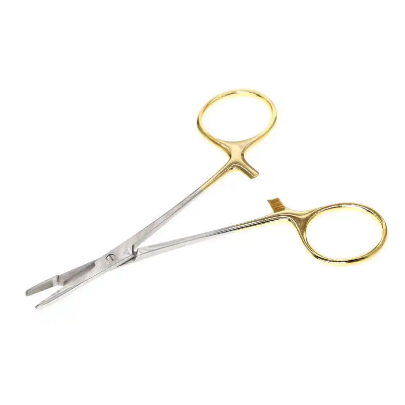 Multi-functional needle clamp with scissors 12cm stainless steel fine teeth