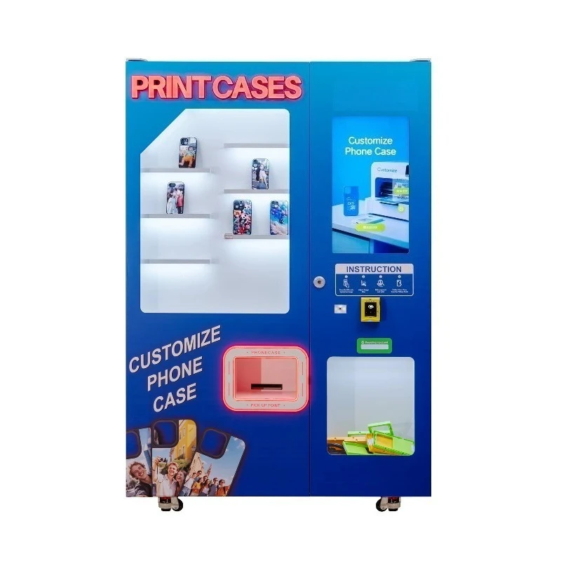 آلة بيع طباعة حالة الهاتف الأوتوماتيكية آلة بيع مخصصة لتقوم بها بنفسك آلة طباعة حالة الهاتف للتصنيع للمول