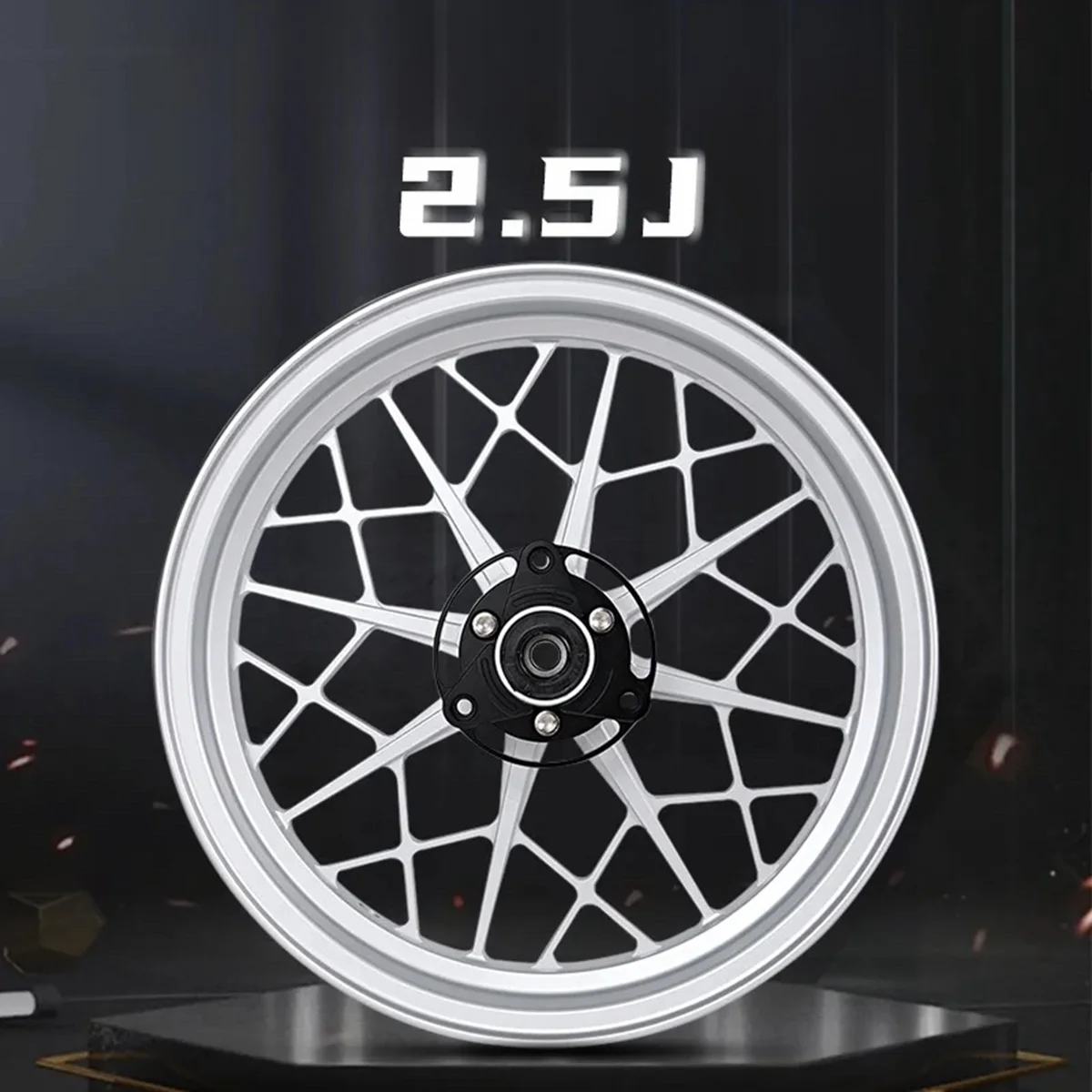 Universal 12*2.15 Motorcycle chrysanthemum-type modified front wheel Rims For Single Disc Disk Brake NQI N1S U2