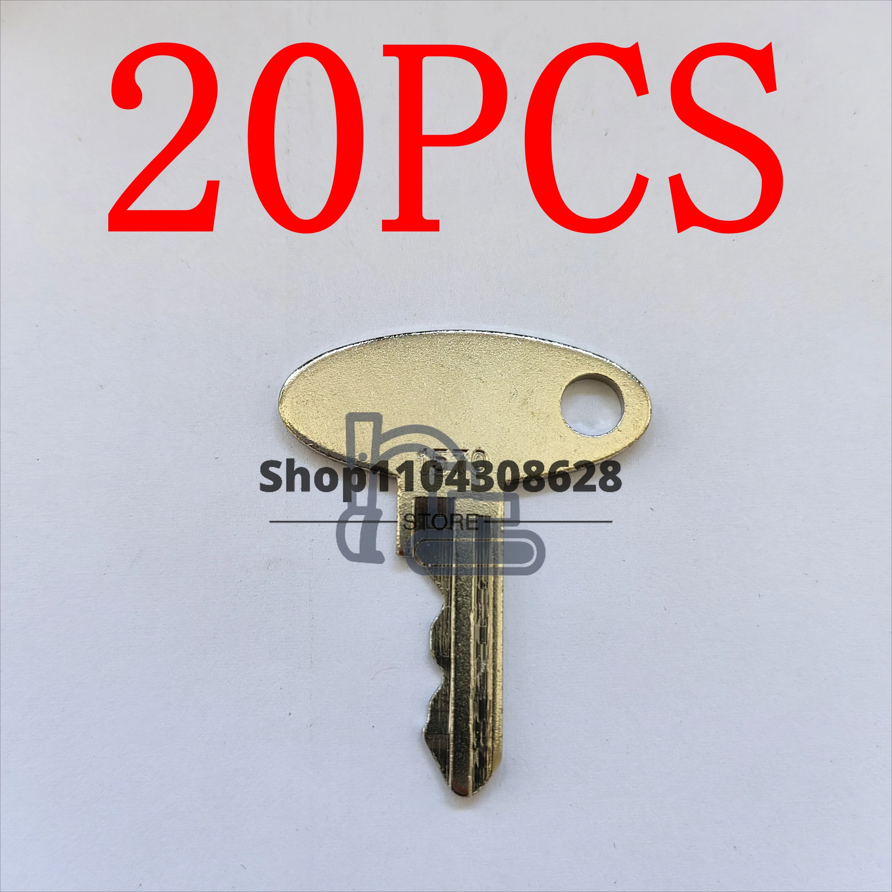 

20 шт. 1570 ключей Eli80-0089 ключ зажигания подходит для трактора Ford Sakai Massey Ferguson Perkins