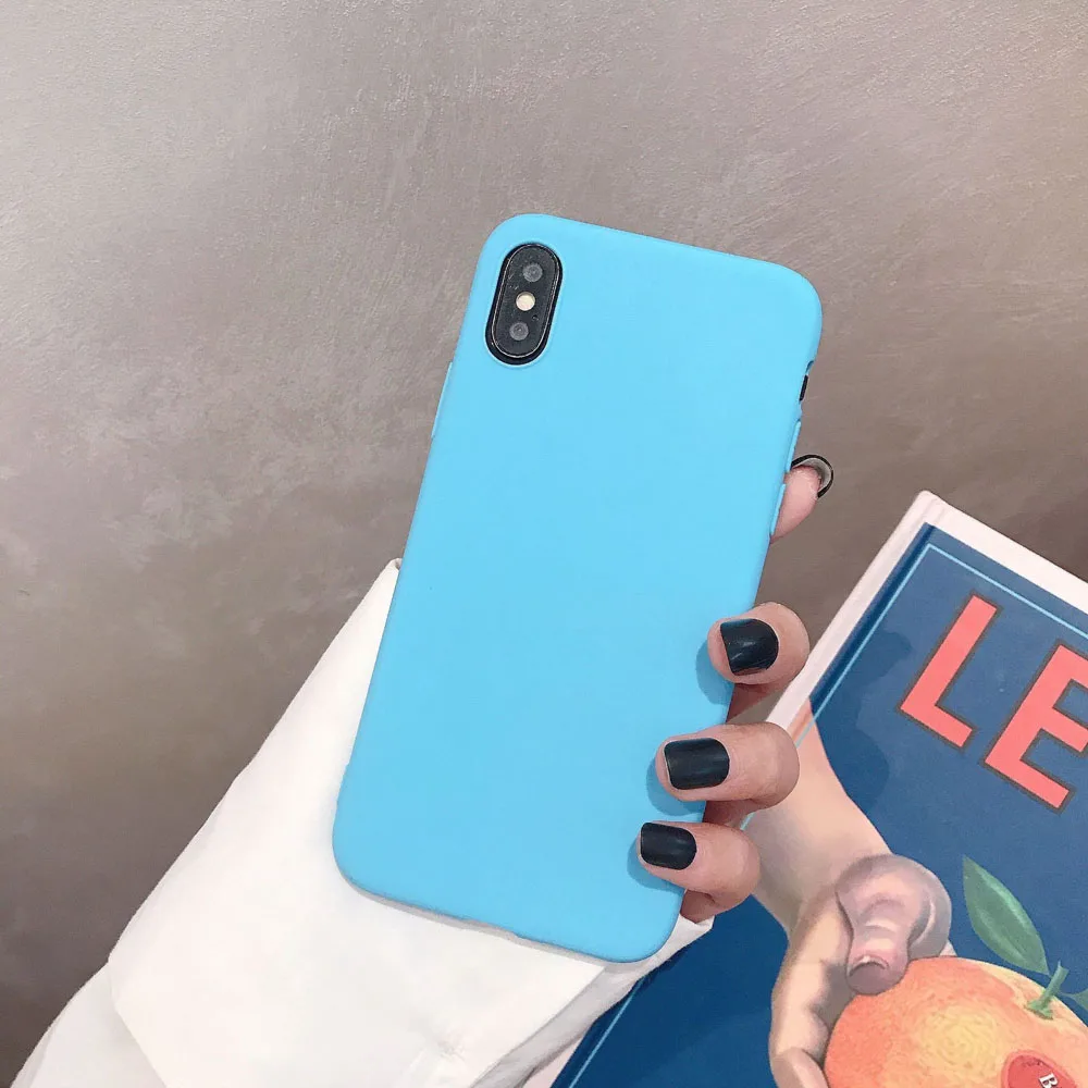 Candy Silione Rubber Stoßfest Fall für iphone X XS Max XR Abdeckung Für iphoneX Xr XS Max Ultra Dünne Stoßstange Fundas Fall Coque – Detail 7
