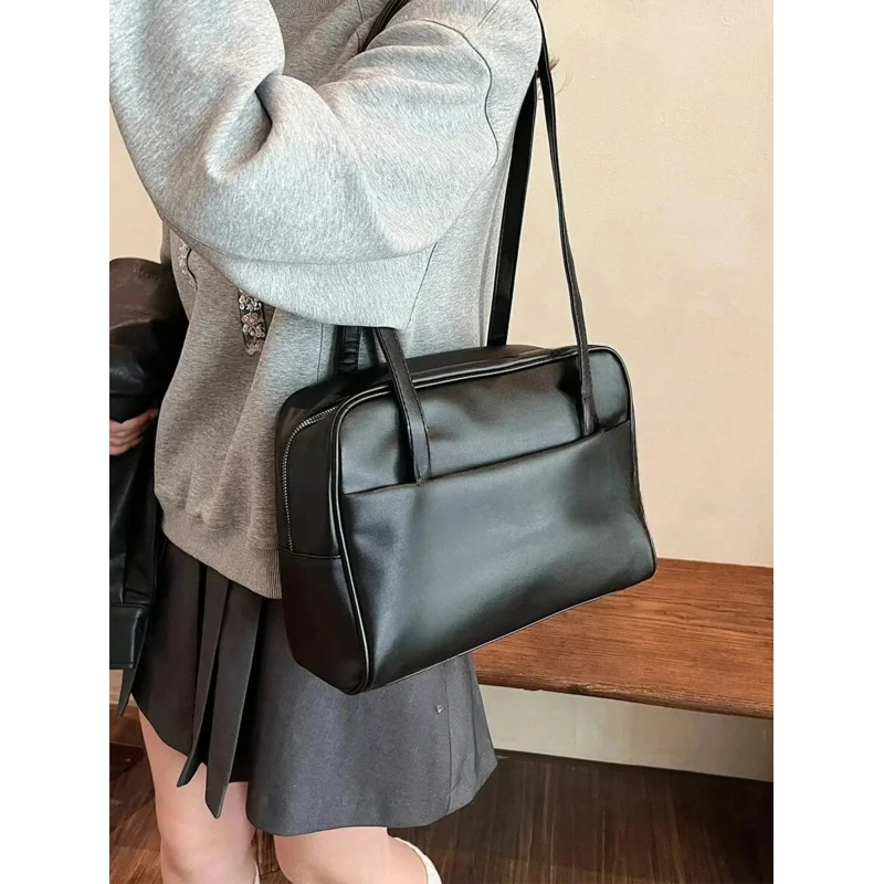 

Retro Tote Handbag For Women, Roomy Capacity Commuter Shoulder/Underarm Bag, Elegant Korean Design