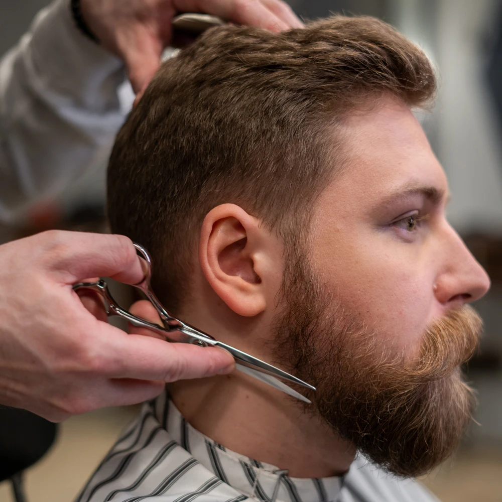 طقم مقصّات قص الشعر من ZqZq طقم مقصات قص الشعر الاحترافية مع مقصات للتخفيف طقم مقصات تصفيف الشعر للحلاقين