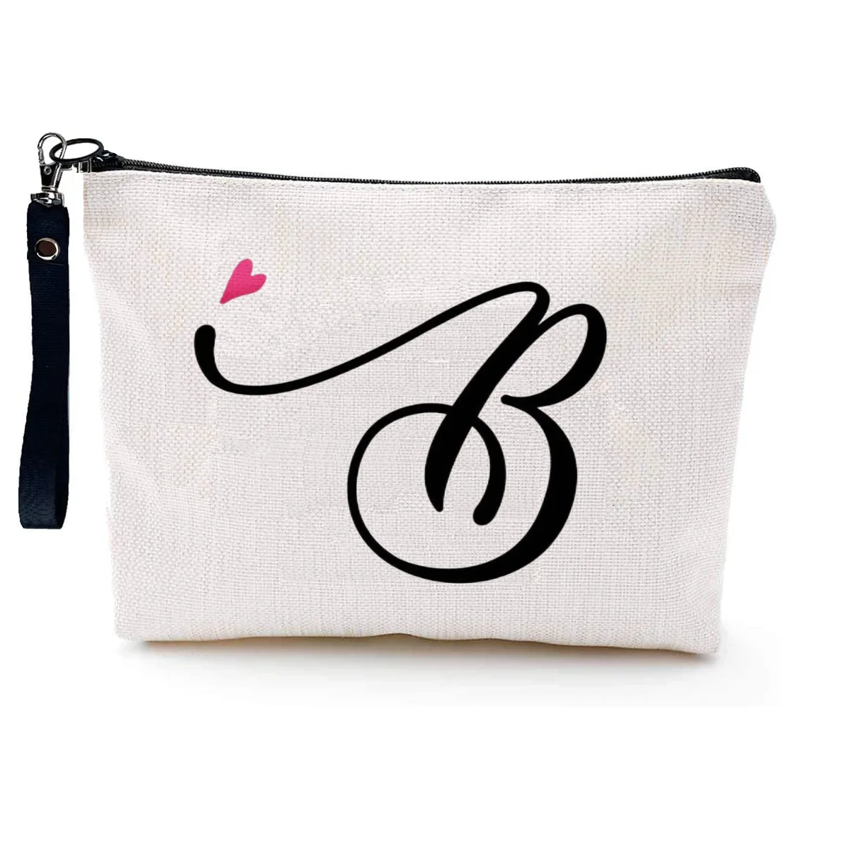 Sublimation Blank Makeup Bag Pouch Polyester Cosmetic Bags with Wristband Sunglasses Sunscreen Storage Bags for Custom Logo