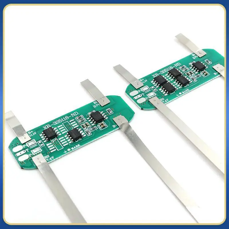 1Pc 18650 Lithium Battery BMS 3S 12.6V 5A 10A – Welding Nickel for DIY 8.4V 12V Li-ion Battery Pack, Protection Board view 2