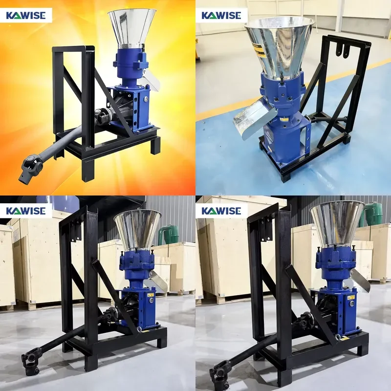 PTO Cattle Feed Pellet Mill KR Tractor Driven Rotating Roller Machine for Farm Feed Production