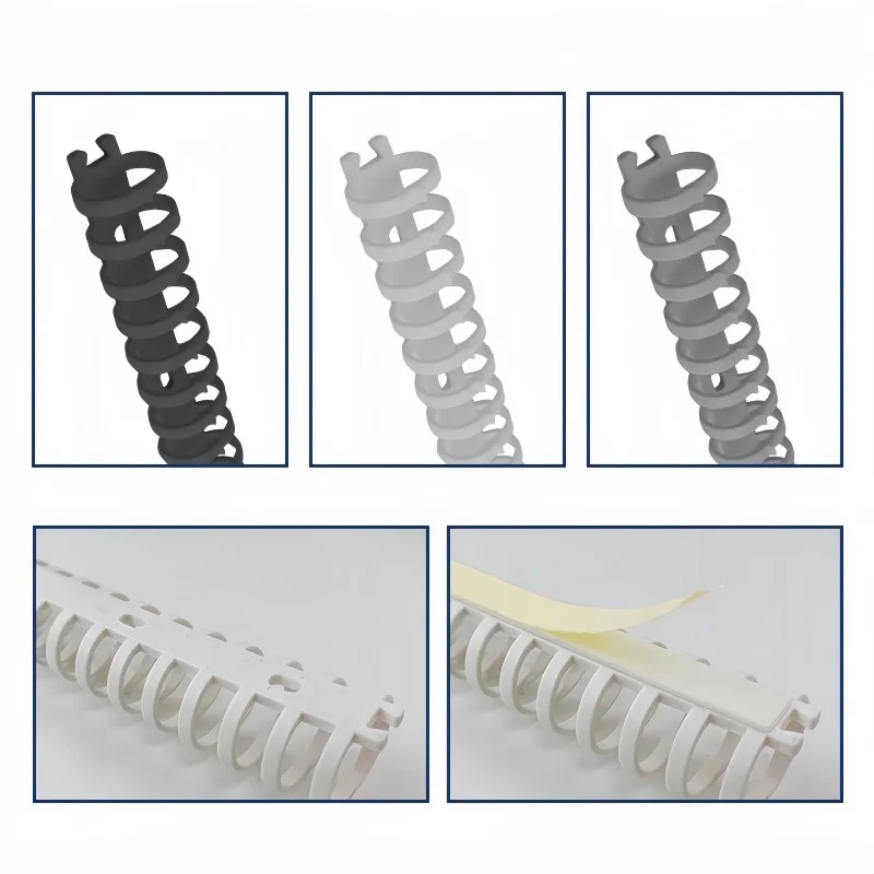 Under Desk cable duct raceway FD keel pull-out trunking fishbone industrial plastic circular cable sleeve wire management tray