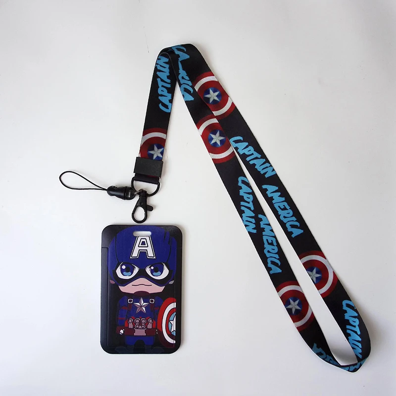 Anime Credential HolderCool Keychain Lanyard For Keys ID Card Sleeve Badge Holder Cartoon Keyring Neck Straps Phone Rope