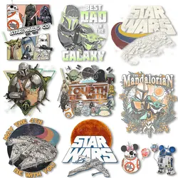 The Fourth Be With You Star Iron on Decals Heat transfer Stickers Patches Thermal Prints for Clothes