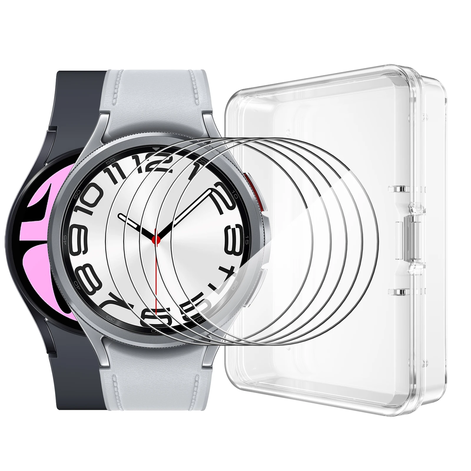 Tempered Glass For Samsung Galaxy Watch 7/6/5/4 40mm 44mm Screen Protector For Samsung Galaxy Watch 6 Classic 43mm 47mm Film