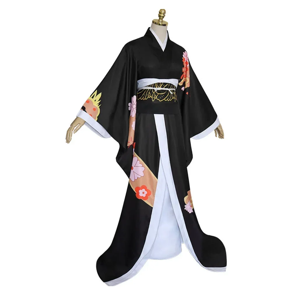 Anime Kibutsuji Muzan Cosplay Costume Kimono Outfits Halloween Carnival Suit