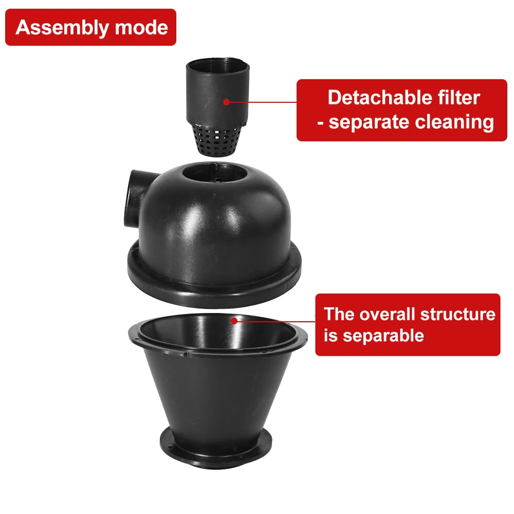 Cyclone Filter (Cyclone For Vacuum Cleaner) Detachable Cyclone Dust Collector With Filter Cyclone Separator Dust Powder Filter