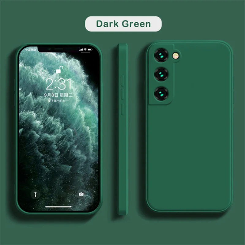 Original Soft Liquid Silicon Phone Case For Samsung Galaxy S26 S25 S24 S23 S22 S21 Ultra Plus S20 S21 FE S22+ S23+ Cover Cases