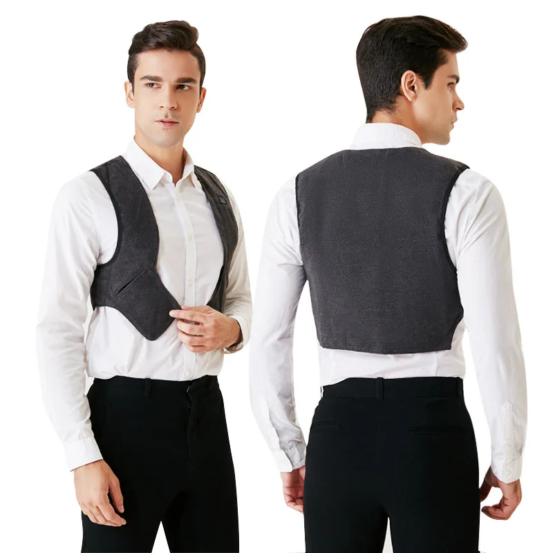 Keep Warm Heated Vest Winter Electric Heated Jackets for Men Women Graphene Heat Coat USB Heating Padded Jacket