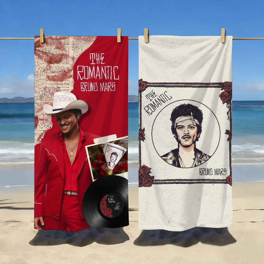 Singer B-Bruno M-Mars-S the Romantic Towel Sports Quick Dry Travel Camping Gear Sandproof Soft Light Large Beach Towel