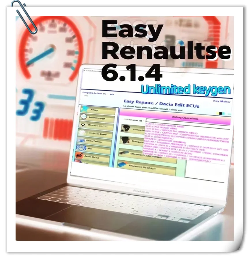 

Good Price Easy Ren/ault 6.1.4 Software for ECU Programmer Clear Crash Airbag Card Keys UCH Cleaner WORK with OBDLink Renolink