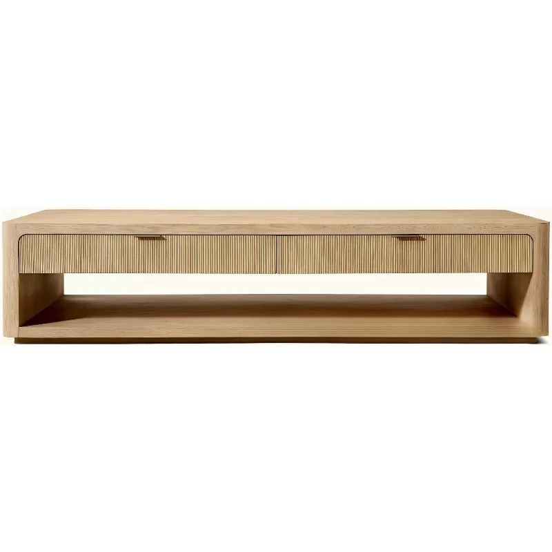 American rural solid wood coffee table, villa living room coffee negotiation tea table, household tea table foreign trade table