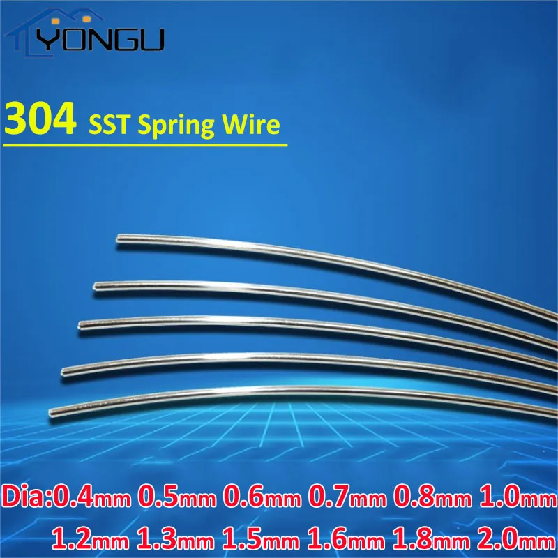 Spring Steel Wire 304 Stainless Steel Spring Wire Hard wire 0.4/0.5/0.6/0.7/0.8/1/1.2/1.5/1.8/2mm