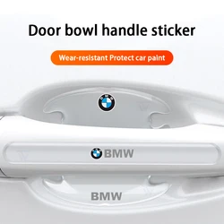 Carbon Fiber Car Door Bowl Handle Protect Stickers For BMW 1 2 3 4 5 6 7 Series X1 X3 X4 X5 X6 X2 X7 F10 F15 F16 F20 F30 F18 F25