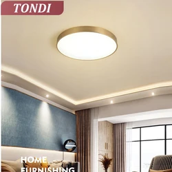 TONDI-Luz LED de techo moderna, accesorio de iluminación redondo y sencillo para sala de estar, dormitorio, pasillo, balcón, estudio y cocina