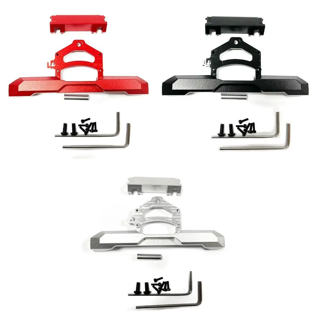 RCGOFOLLOW 2piece Aluminum Alloy Wear-resistant Rear Bumper For 1/24 Rc Rear Bumper Axial SCX24 RC Car Part RC Car