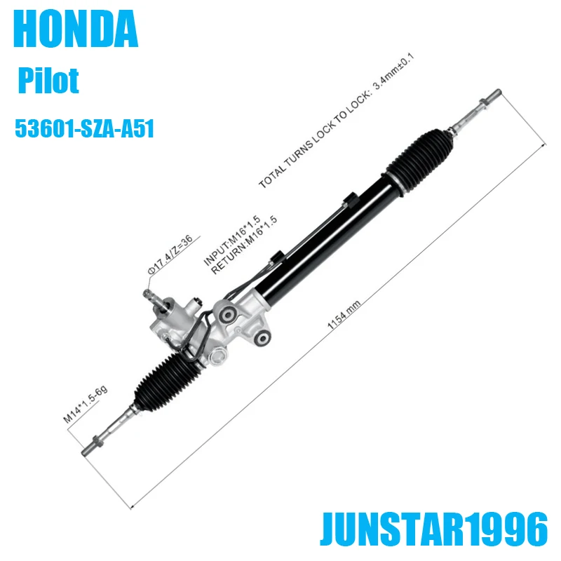 Pilot 53601-SZA-A51 LHD steering rack