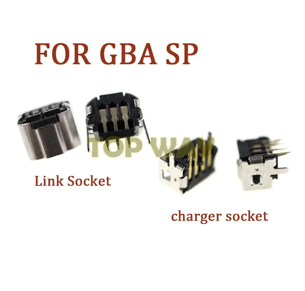 Game Link para Nintendo Gameboy Advance, 2 Jogadores, Conector Plug, Tomada de Carregamento, 2Pcs, Porta de Carga, GBA, SP