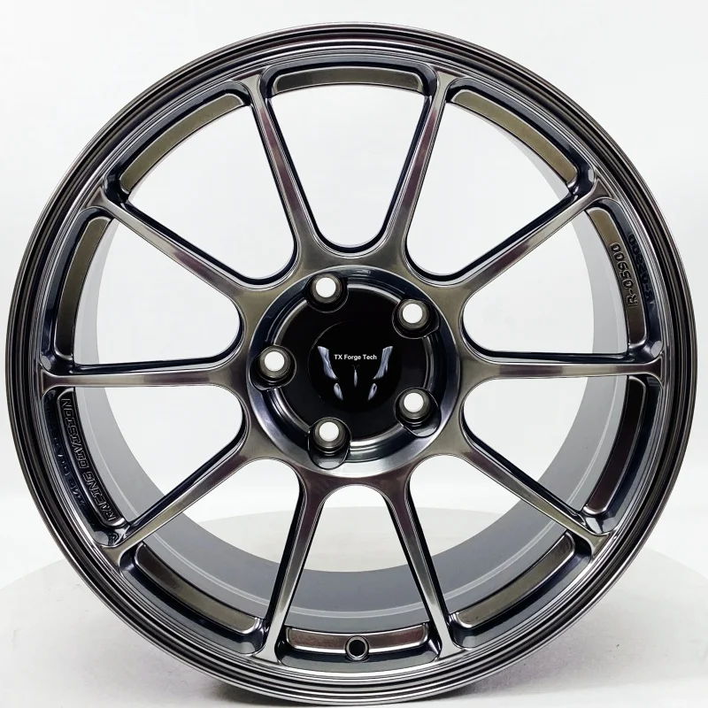 

Source Factory High Quality Chic Customize Forged Aluminium Alloy Glossy Black Passenger Car Wheels Hubs Rims Sports Car Wheels