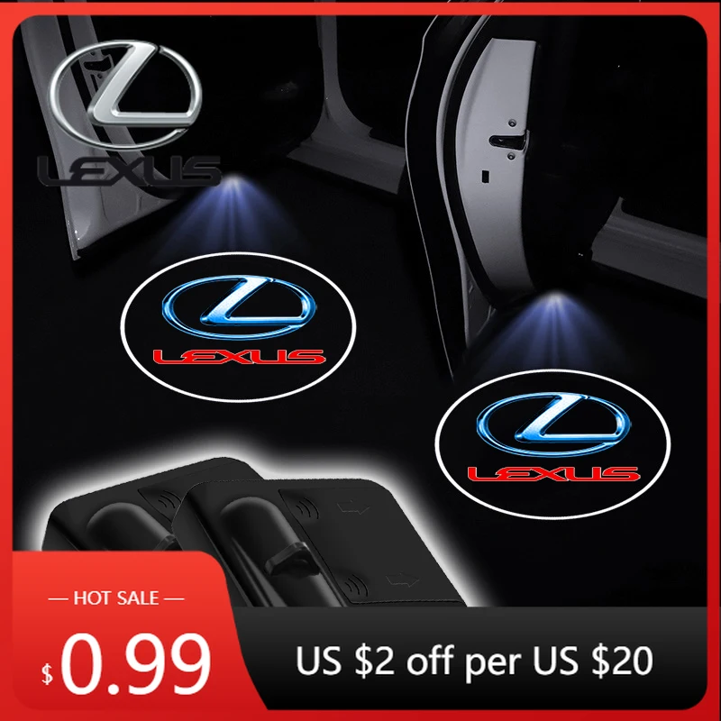 

Interior Stickers Wireless HD Car LED Door Logo Welcome Lights Projector Decor For Lexus LS LC RZ ES300 GS350 CT200h GX460 LX570