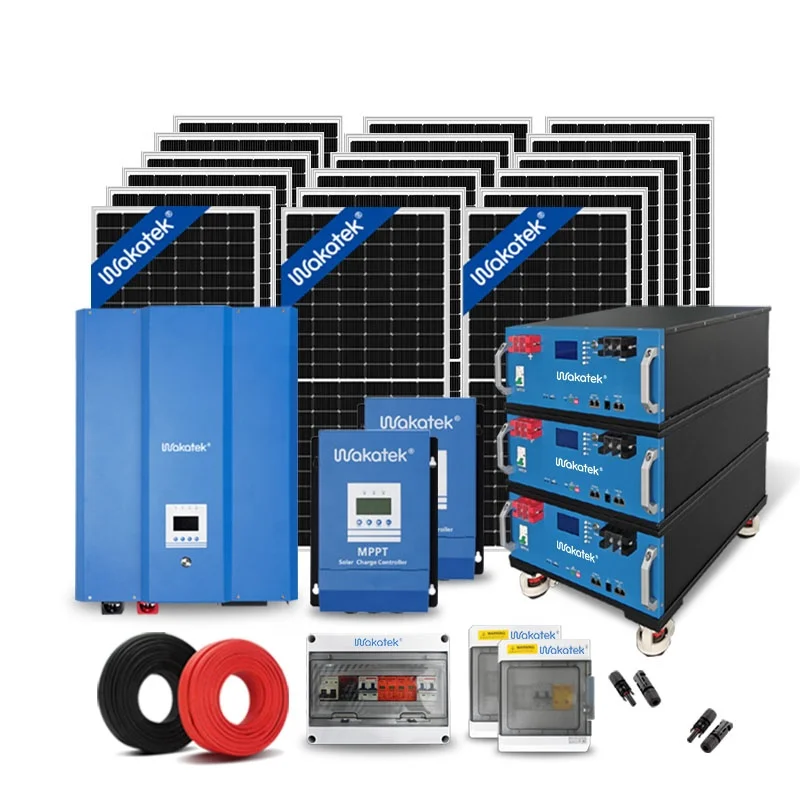 WAKATEK Easy Install 420W/42V*36 PCS Solar Panel Residential 40KWH Solar Power System