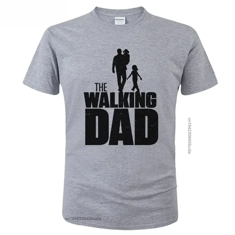 New Omnitee The Walking Dad T Shirt Men Tshirt Tops Casual Father's Day Graphic T Shirts Short Sleeve Men Dad T-Shirt Tee