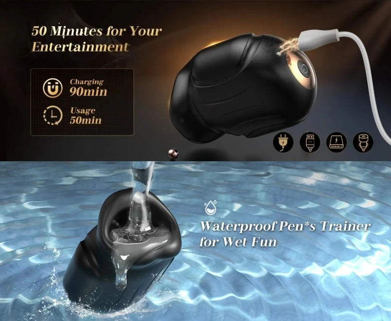 APP Mouth Blowjob Male Masturbator Stroker Trainer Adult Toys Prolong Endurance Pocket Pussy Penis Vibrator Mens Sex Machine Toy - view 5
