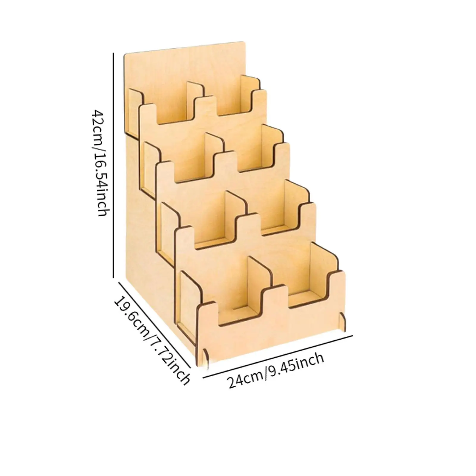 Greeting Cards Display Stand 4 Tier for Retail Counter Coasters Bookstore