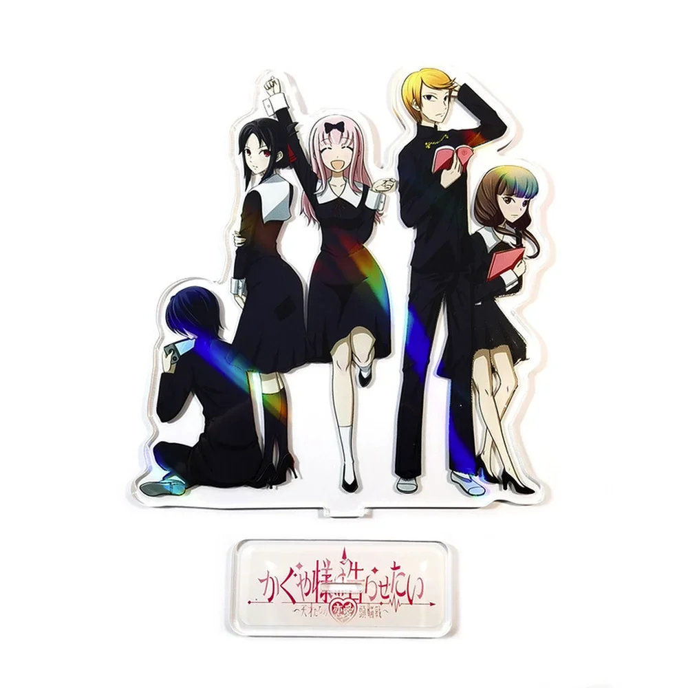 Kaguya sama Love is War Shirogane Miyuki Fujiwara Chika Miko Iino Yu Ishigami акриловые фигурки-стойки украшение стола