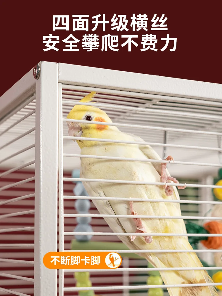 

Large parrot special bird cage combined household multi-layer breeding bird cage villa small sun monk supplies Daquan
