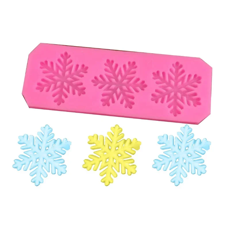 Christmas Cake Decorations Snowflake Lace Chocolate Party Winter Gift DIY Baking Cooking Decorating Tools Silicone Mold