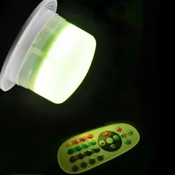 Remote controlled Rechargeable RGB LED module Furniture Mood Light Base Under table Lighting Decoration-Multicolor