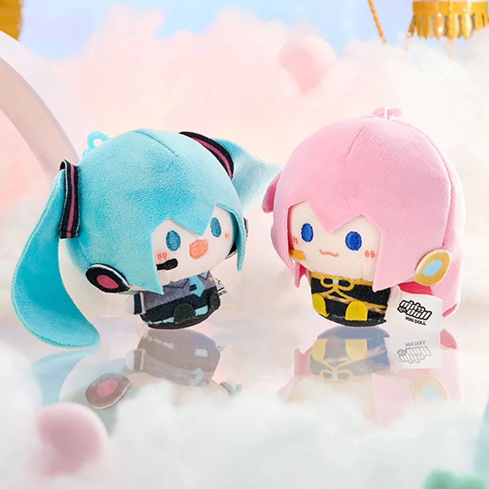 Muñeco de peluche Hatsune Miku de 8cm, Original KAITO MEIKO Megurine Luka, periféricos de Anime, mochila kawaii, colgante, regalo de cumpleaños en Stock